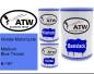 Preview: Honda-Motorcycle, Medium Blue Tricoat, B-197: 500ml Lackdose + 500ml Klarlack + 250ml Härter - Set, von ATW Autoteile West.